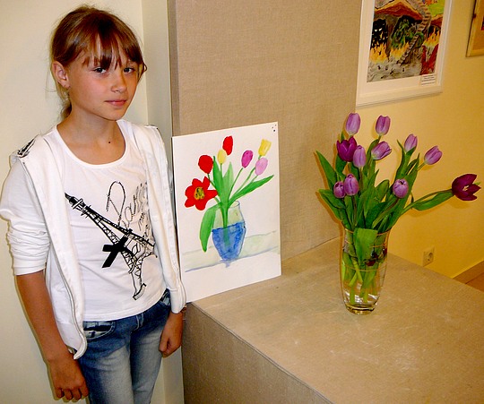 Валерия Манжос, будущая ученица студии искусств Долининой