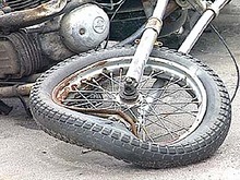 Мотоциклист попал в двойную аварию в Звенигороде