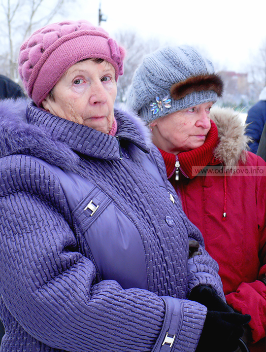 Митинг, бабушка
