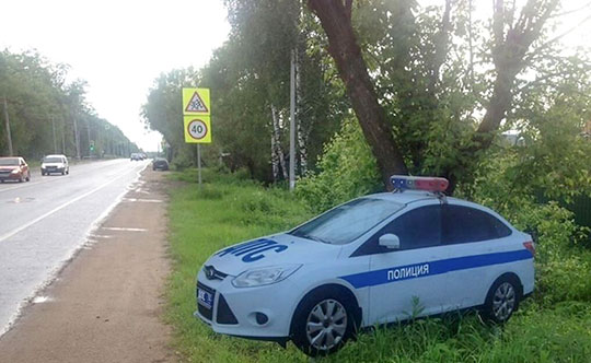 Муляж автомобиля ДПС спереди