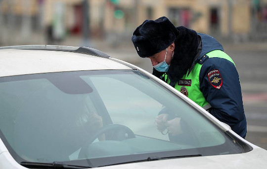 Патрули полиции дежурят на въездах в Москву