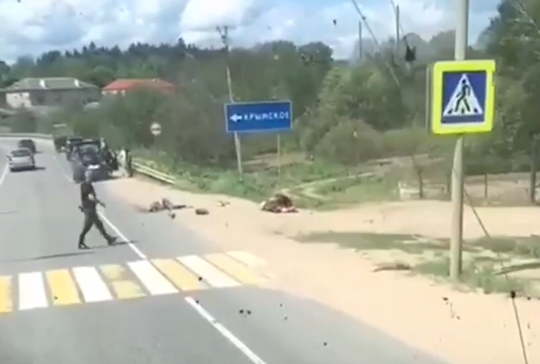 Трактор насмерть сбил двух женщин на Можайском шоссе 