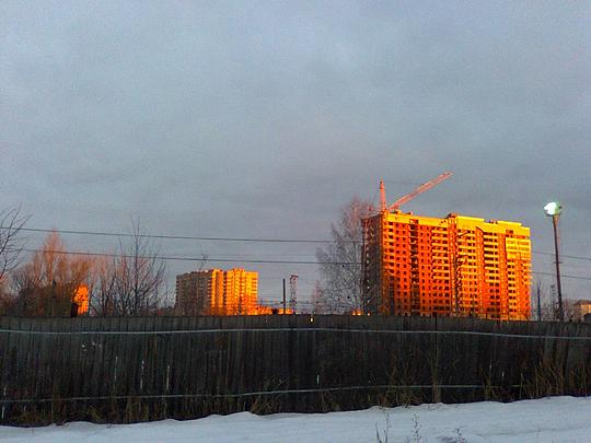 Такая неожиданная раскраска серого утра в Голицыно., yabloko-golicyno