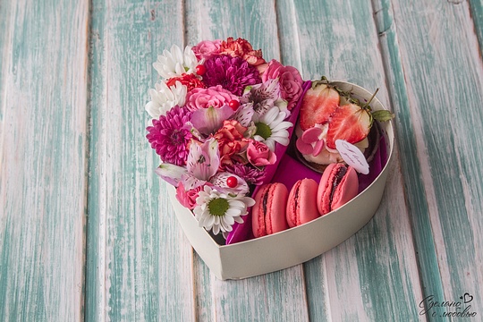 Цветочные коробочки с десертом, фотограф1, Одинцово