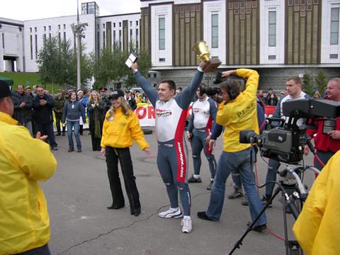Победитель соревнований Михаил Старов (Украина), P.L.S.E., Mariya, Одинцово