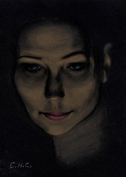 Автопртрет (Импровизация с пастельными мелками), мои рисунки, Romashka, Одинцово, Можайское шоссе