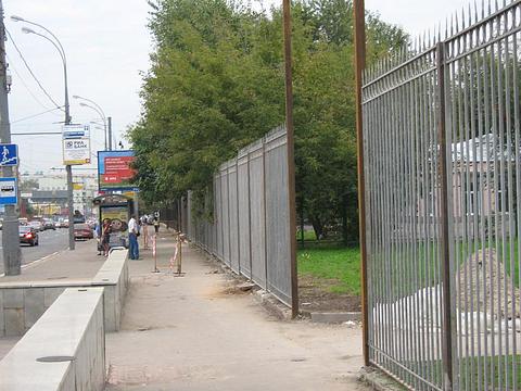 Москва. Заборчик парка, Рисунки к заметкам, Yuri_NN, Одинцово, ул. Маршала Бирюзова, д.10