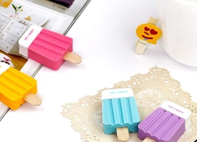 Ластик мороженое 

В наличии есть разные цвета: розовый, голубой, жёлтый и другие, Подарки и аксессуары, belinsky, Одинцово