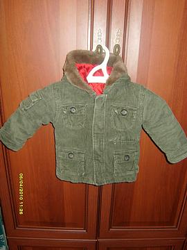 куртка на мальчика вельветовая, утепленная на рост81-86, цена 350р , продаю, mgalia