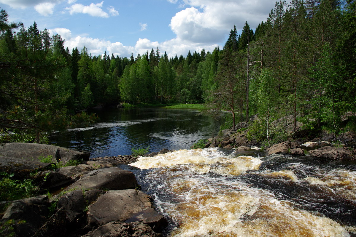 Река Тохмайоки Карелия