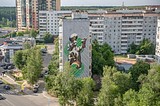 Забивака на торце дома ул. Чикина, д.6