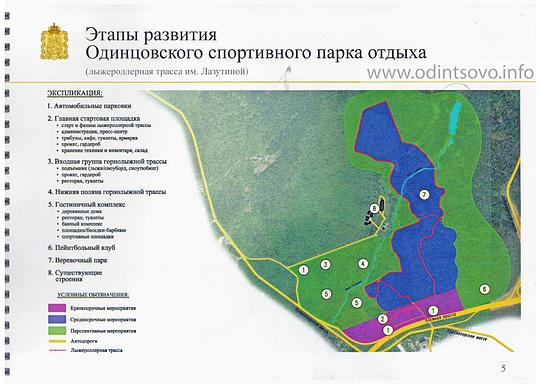 План перспективного развития Одинцовского спортивного парка отдыха, 4 страница