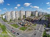 Можайское шоссе, перекресток с ул. Чикина, вид на 5-й микрорайон