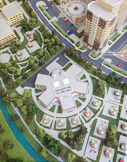 Макет детского сада на 280 мест