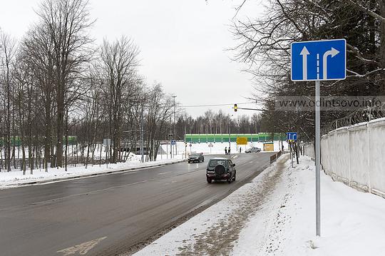В Одинцово участок Красногорского шоссе стал односторонним
