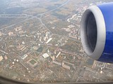 Вид на центр Одинцово из самолета