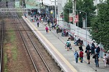Новая платформа станции Одинцово