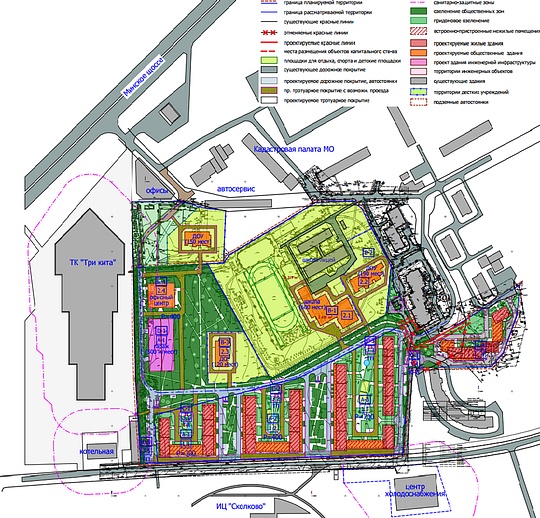 Схема нового ЖК в Новоивановском поселении
