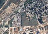 Место строительства нового ЖК в Новоивановском поселении, вид со спутника