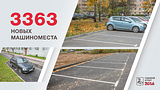 3363 новых машиномест