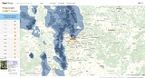 Карта осадков в Москве и Московской области