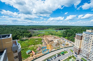 ЖК «Одинбург» вид на платную дорогу «Северный обход Одинцово»