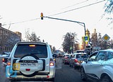 Пробка на Можайском шоссе