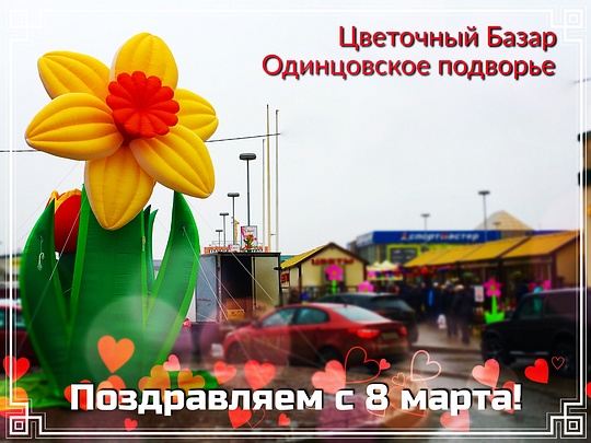 Цветочный базар Одинцовское подворье, «Одинцовское подворье» приглашает на Цветочный базар