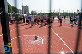 Фото: Открытие баскетбольной площадки