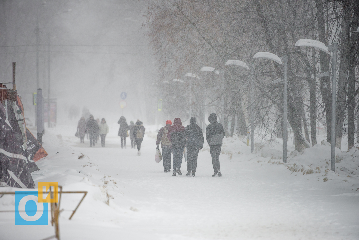 Месячная норма снега в Подмосковье. Снежное Московское утро.