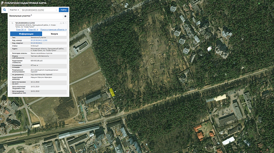Земельный участок на публичной кадастровой карте, Самовольное строительство в посёлке Усово-Тупик