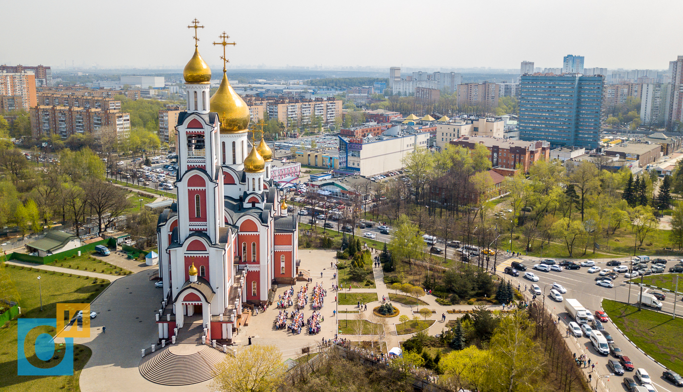 Одинцово фото. Церковь в Одинцово на Можайском шоссе.