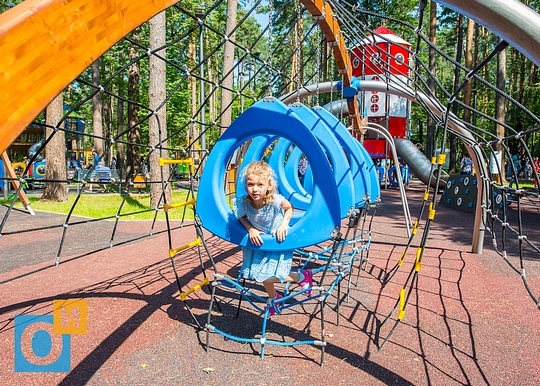 Детская площадка с резиновым покрытием, Парк «Раздолье» официально открыт