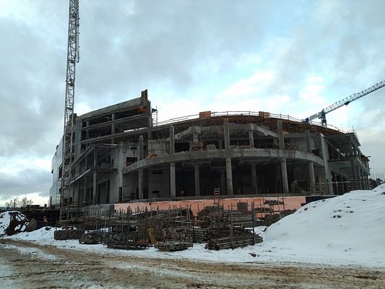 Многофункциональный зрелищный комплекс в Новоивановском, январь 2020 года, Строительство многофункционального зрелищного центра в Новоивановском
