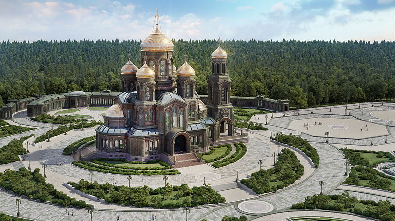 Главный храм Вооружённых сил РФ в парке «Патриот», Воробьёв выделил миллиард из бюджета на храм в «Патриоте», Кубинка, парк 