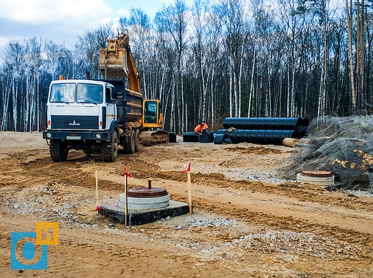 Возобновлены работы по строительству выезда из Трехгорки на платную дорогу Северный обход Одинцово
