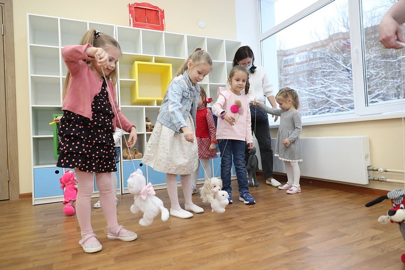 Первые воспитанницы в детском саду, В Лесном Городке открыли новый детский сад на 160 мест