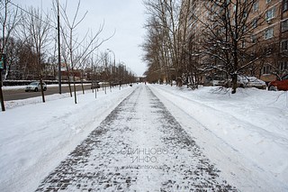 Тротуар вдоль Красногорского шоссе