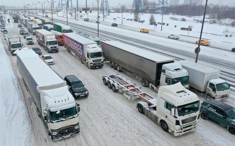 20-22 февраля транзит грузовиков перенаправят с подмосковных дорог и МКАД на ЦКАД