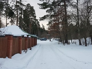 Проезд в посёлке Москворецкого леспаркхоза