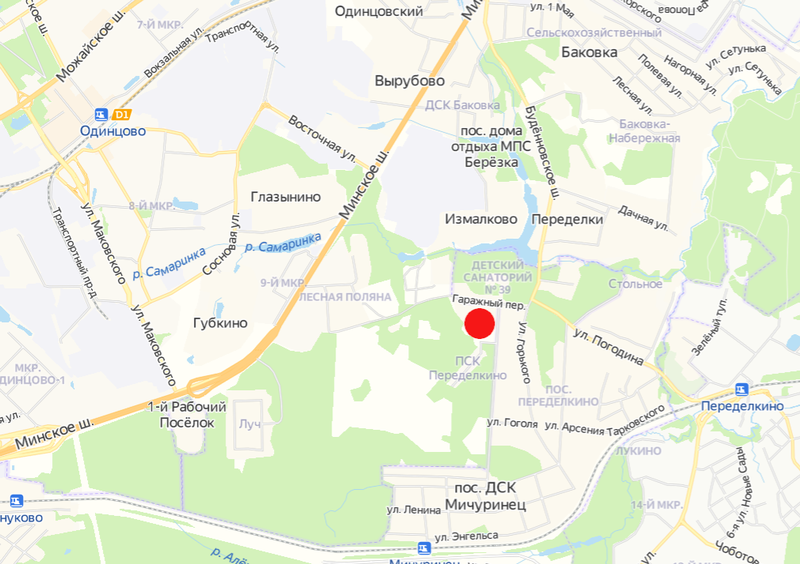 Посёлок Москворецкого леспаркхоза на карте, Чиновники «проложили» дорогу по домам посёлка