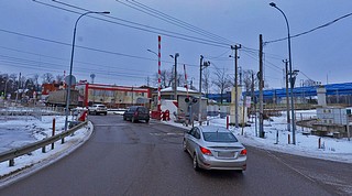 Ж/Д переезд в Жаворонках