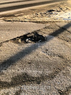Съезд на дублёр Можайского шоссе в районе дома 149