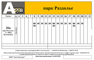«Парк Раздолье — станция МЦД Немчиновка»