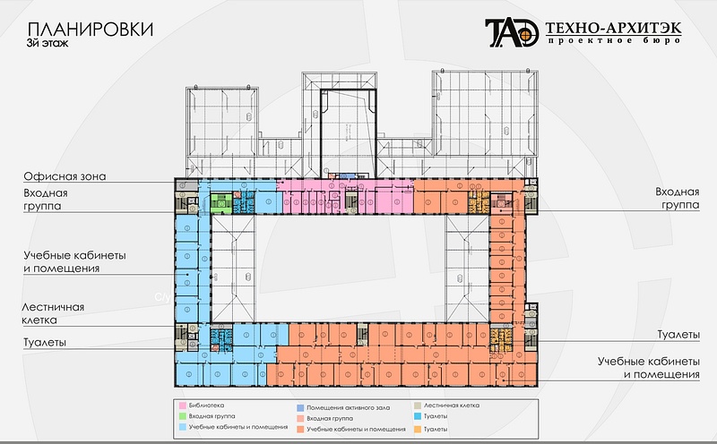 Планировка третьего этажа, Школу на 2200 мест в ЖК «Гусарская баллада» построят в 2023 году