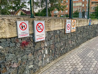 «Нырять в воду с берега запрещено», пруд на Баковке