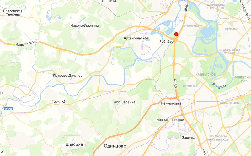 Участок под ТПУ на карте, Власти Подмосковья утвердили документацию для строительства ТПУ со станцией метро в Одинцовском округе