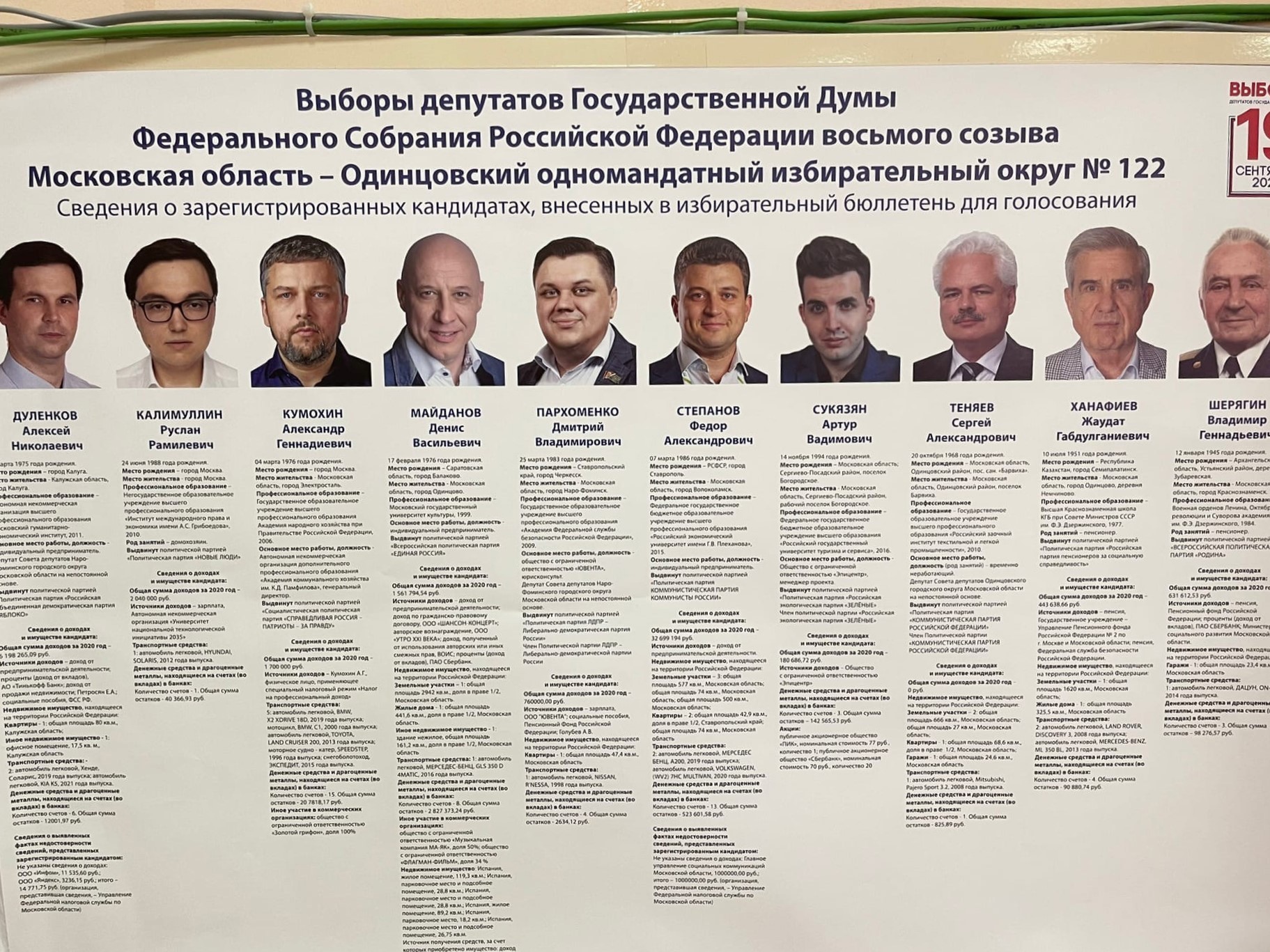 депутаты единой россии список москва