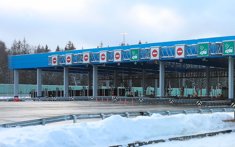 Пункт взимания платы на Минском шоссе в Одинцовском округе, Апрель