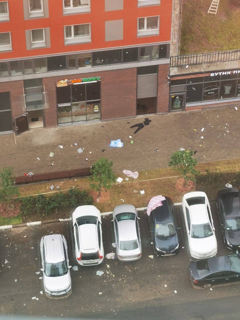 Женщина выкинула из окна многоэтажки ЖК «Спутник» одежду и продукты, Июнь